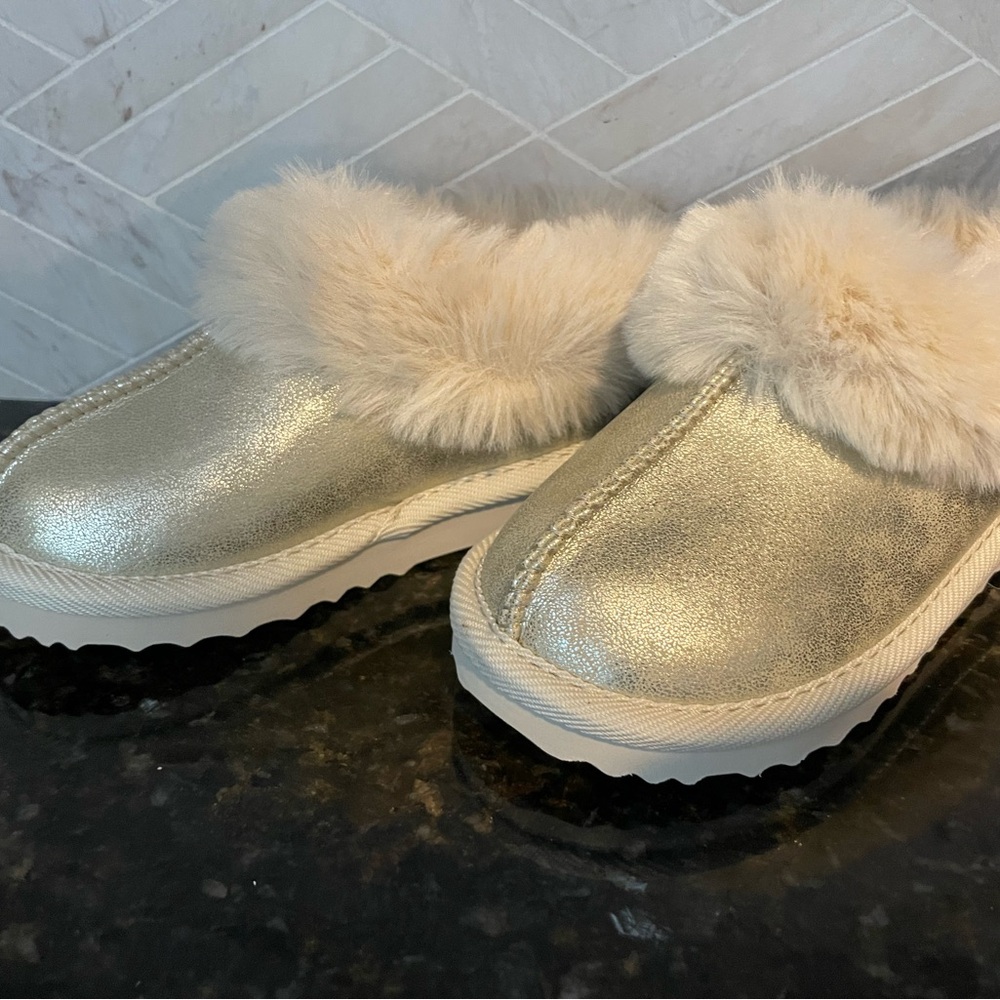 Cat & Jack Amaya Combat Boots + Faux Fur Cuff Booties - Toddler Girls Size 9 - Picture 8 of 11